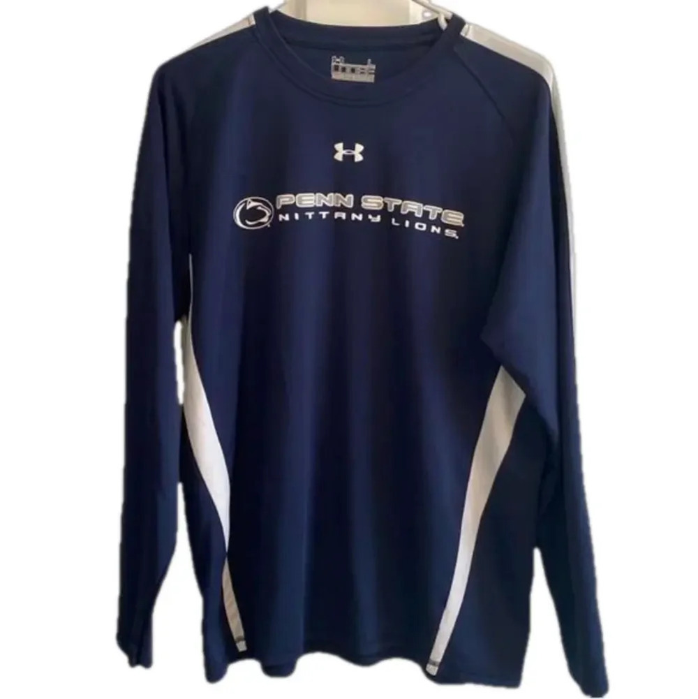 Under Armour Penn State Nittany Lions HeatGear Long Sleeve Shirt Men's Large L